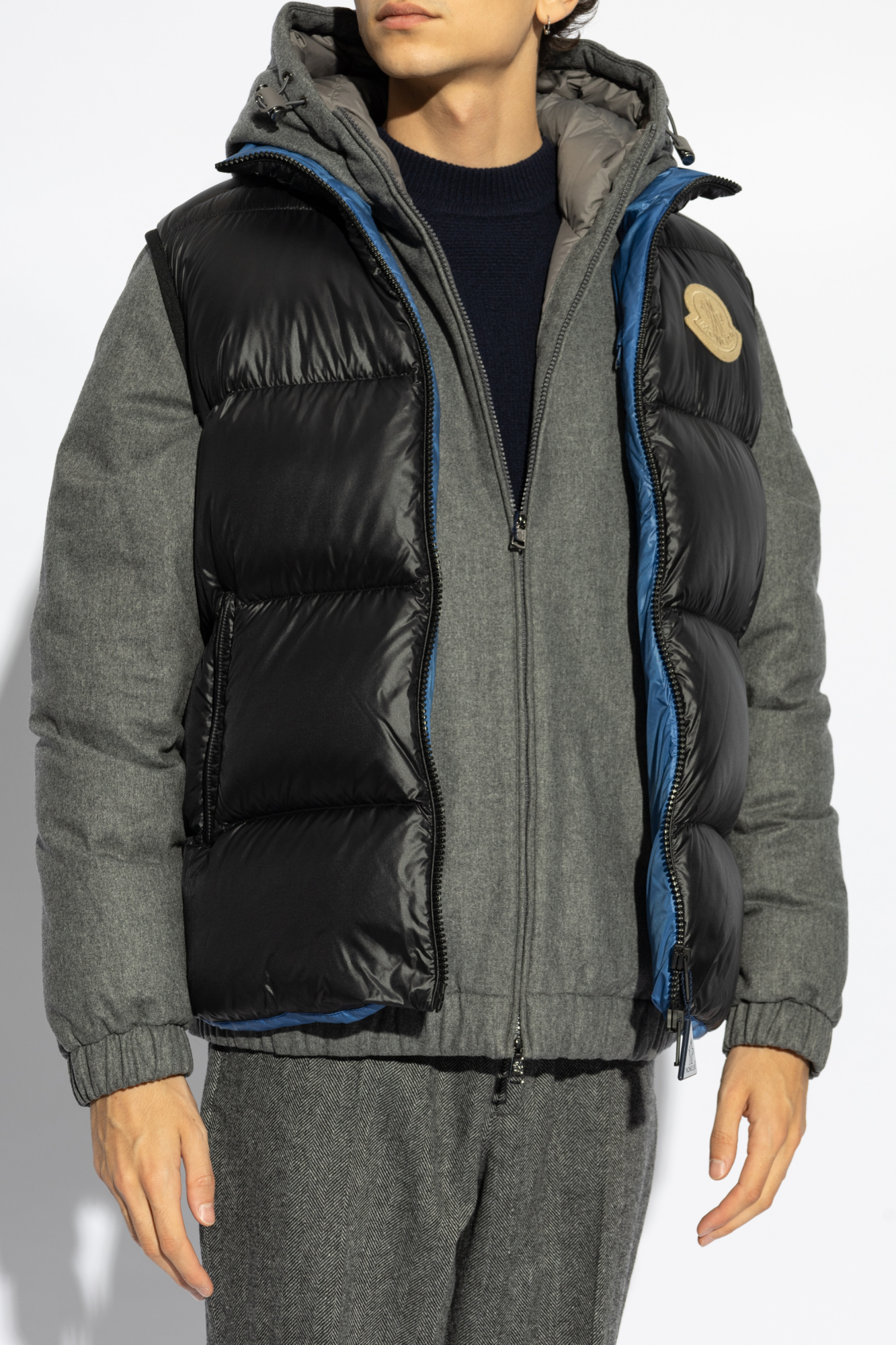 Moncler vest with hood mens best sale